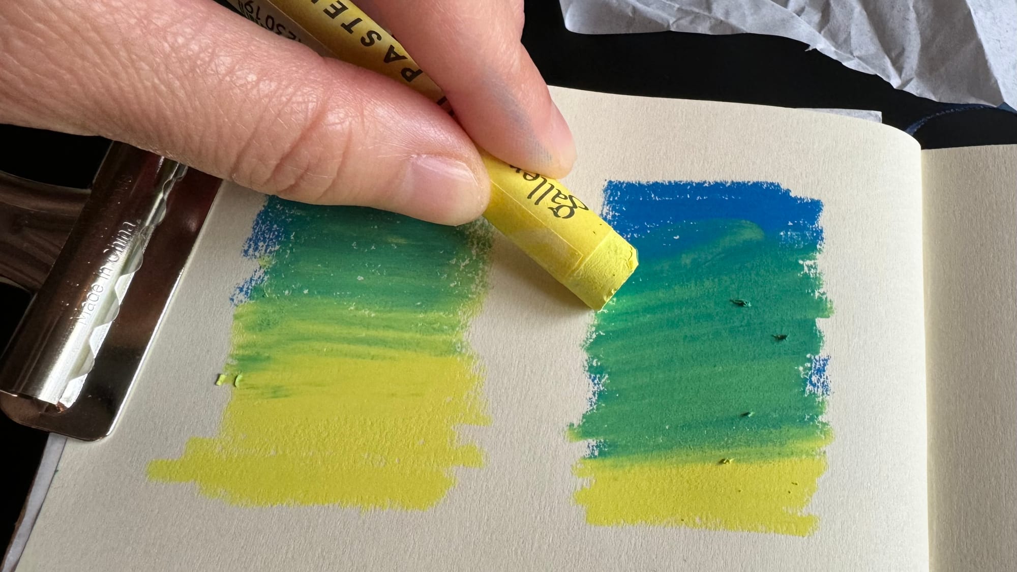 Something new - oil pastels, pt 2: Techniques