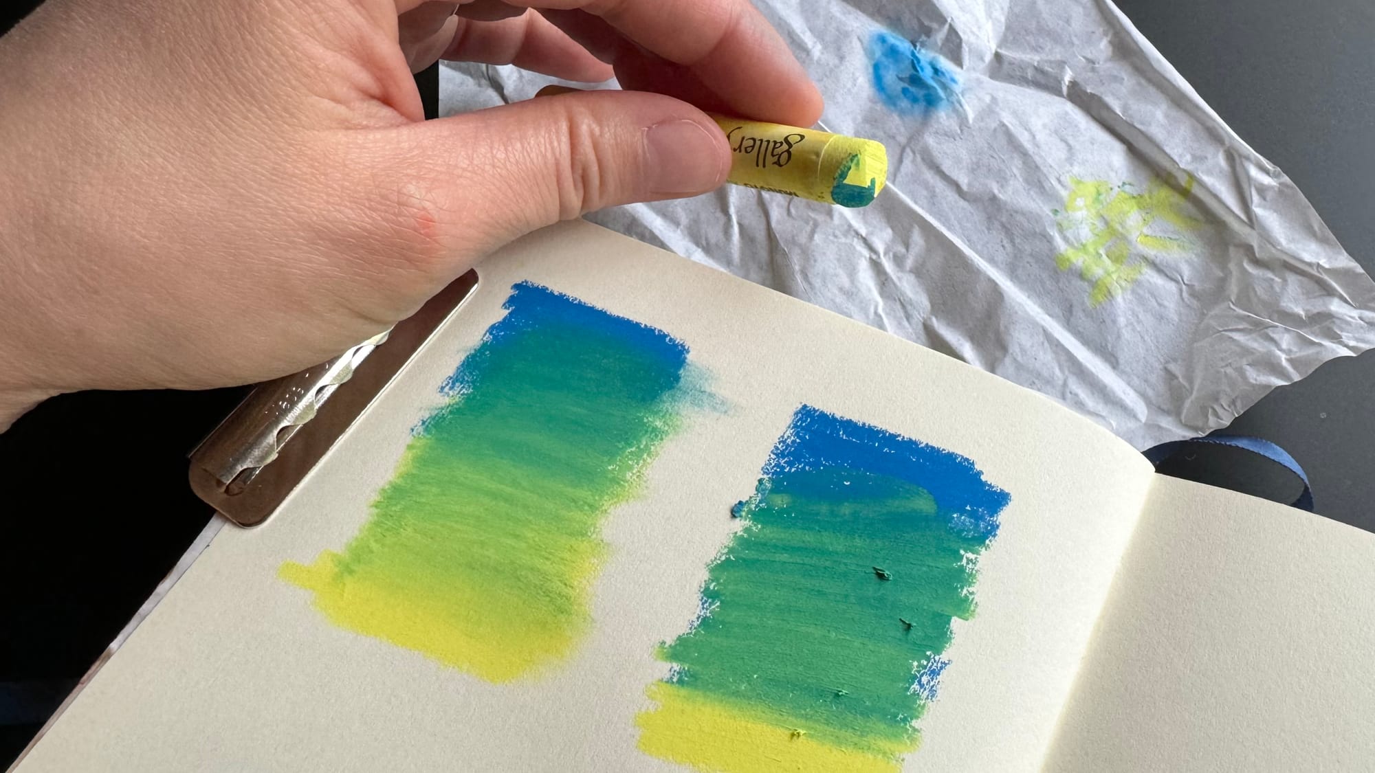 Something new - oil pastels, pt 2: Techniques