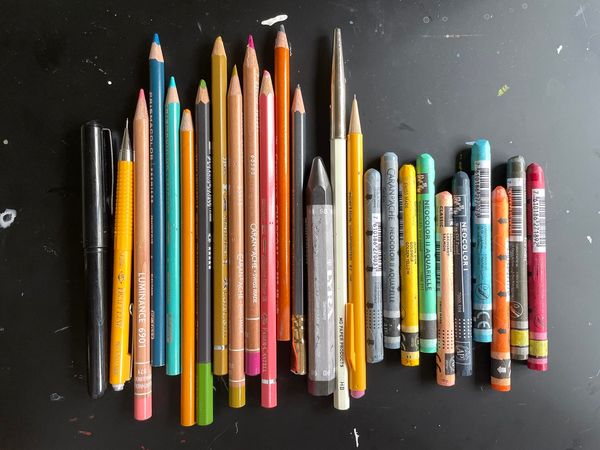 DRAWING STICKS: my story of pens, pencils, markers, crayons and pastels